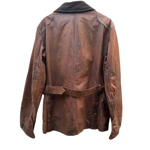 Polo Ralph Lauren leather biker jacket fits Large - Picture 7 of 15