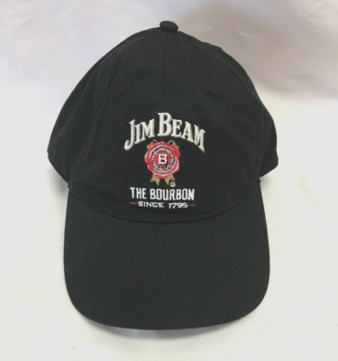 Jim Beam ''The Bourbon Since 1795''-  Black Baseball Cap- Adjustable, New