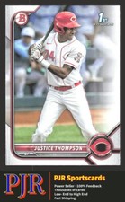 2022 Bowman #BP-59 Justice Thompson  Prospects Cincinnati Reds