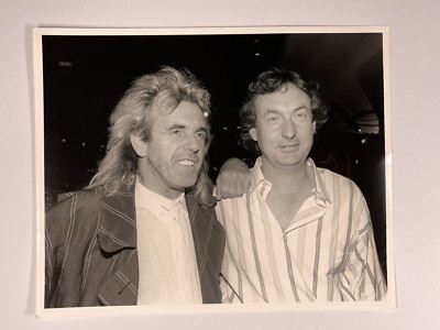Nick Mason Pink Floyd Fotografie Original Schwarz Weiß Pressepromotion 1980er