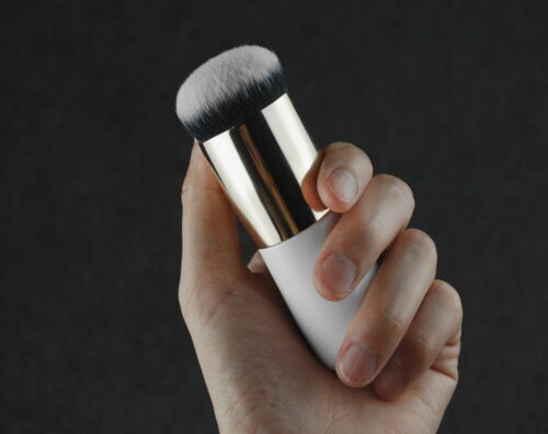 Pro Kabuki Make-up Pinsel – flaches Konturwerkzeug für Foundation, Rouge & Puder - Bild 3 von 5