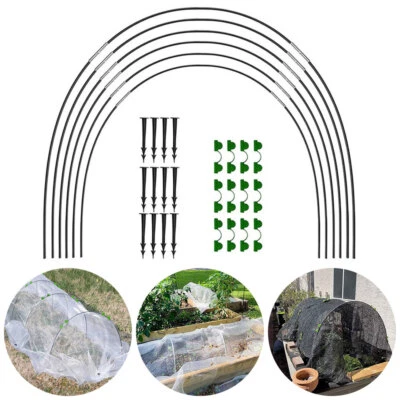 Greenhouse Plant Hoop Grow Garden Tunnel Hoop Support Hoops for Garden Stakes