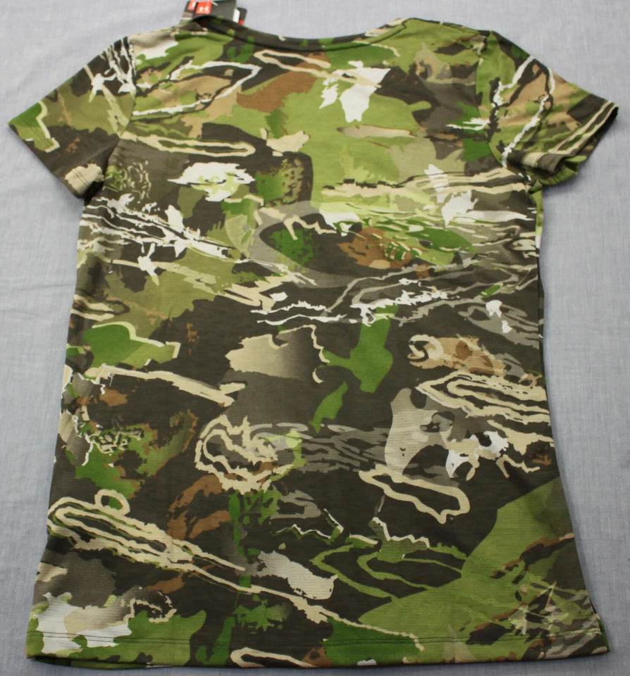 Camisa de caza Under Armour UA Threadborne para mujer camuflaje forestal temporada temprana nueva con etiquetas XL Foto 3 de 4