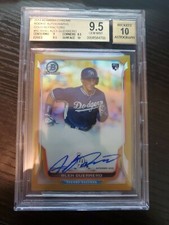 2014 Bowman Chrome Rookie Autographs Gold Refractors #BCARAG Alex Guerrero BGS 