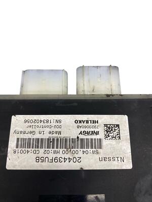 2019 NISSAN TITAN XD OEM UREA TANK CONTROL MODULE 204439FU5B 2019 NISSAN TITAN XD OEM UREA TANK CONTROL MODULE 204439FU5B