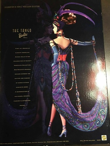 Barbie Porcelaine Bob Mackie - Danse Tango Célébration 1998 - Collection Mattel