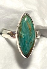 Gorgeous Peruvian Opal Ring 925 Sterling Silver Size 7