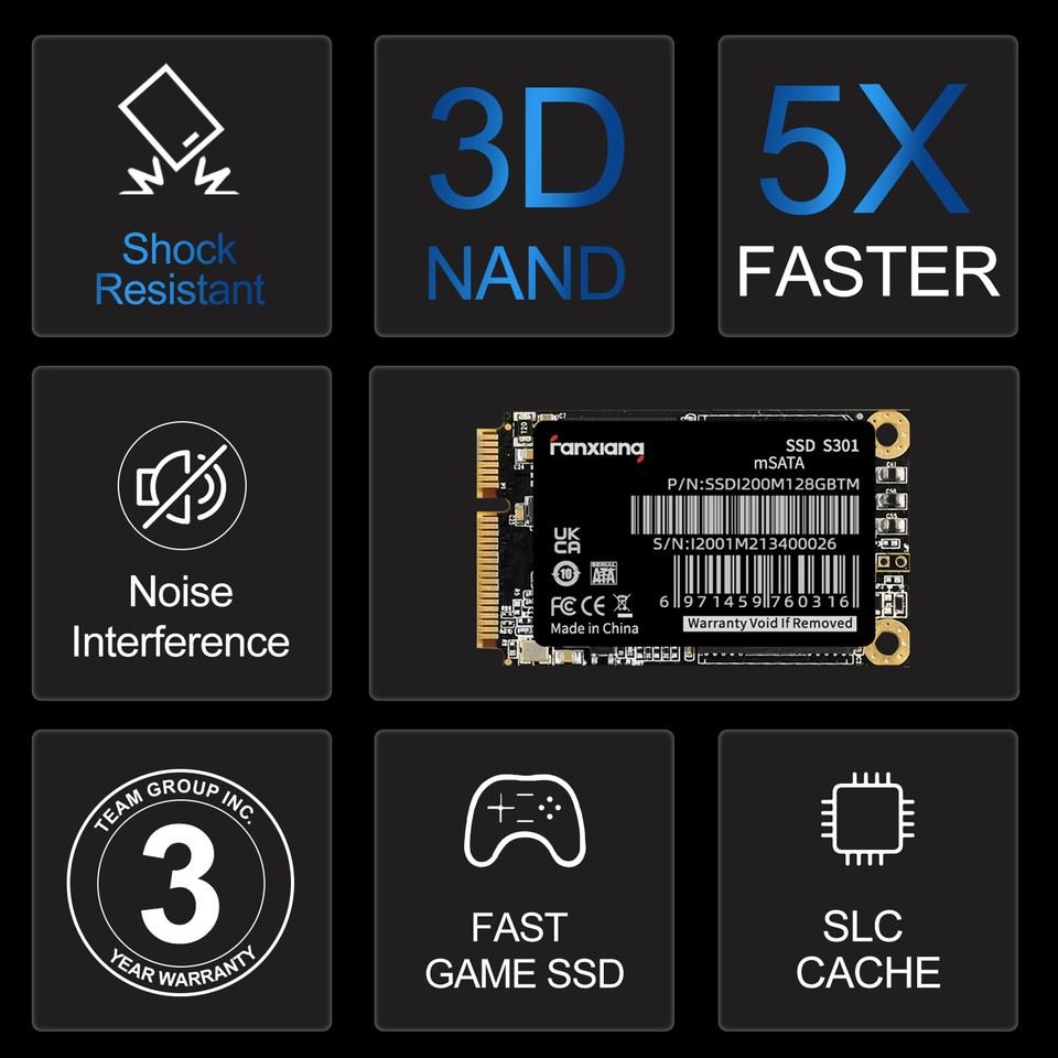 Fanxiang 512GB 1TB 2TB MSATA SSD Internal Solid State Hard Drive PC ...
