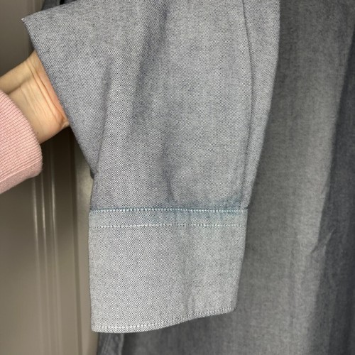 Everlane Oxford Oberhemd Herren XL Chambray Baumwolle Langarm Kragen Tasche - Bild 11 von 21