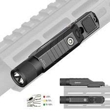 Tactical Flashlight Zoomable Weapon Light Magnetic Rechargeable Strobe Mode