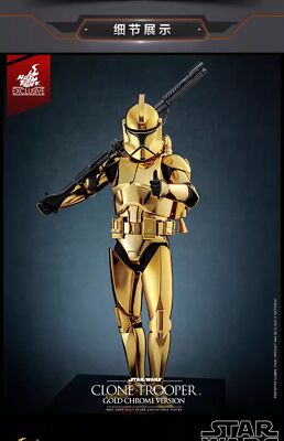 ホットトイズ 1/6 海外会場限定 スター・ウォーズ ゴールド版 MMS735 New Hot Toys MMS735 STAR WARS 1/6 Clone Trooper Gold Chrome