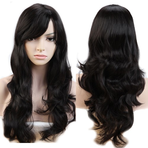 Lots Natural Hair Wig Women Long Straight Wavy Sexy Cosplay Daily Party Full Wig - Bild 13 von 46