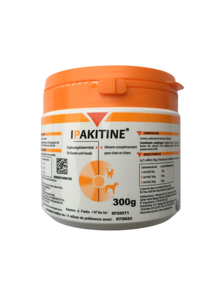 2 x Ipakitine 300g Dose (600g Gesamt) - Vetoquinol (118,30€/Kg)