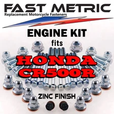 Honda CR 500 Engine Rebuild Bolt Kit | Factory style ZINC Fasteners