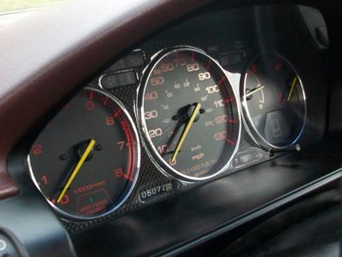 Anillos cromados para instrumentos de tablero de aluminio pulido para Honda Accord mk4 1990-1993 - Imagen 5 de 11