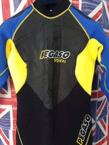 PEGASO LADIES WETSUIT SIZE Medium Black Blue Yellow 3MM Damen Womens - Picture 5 of 22