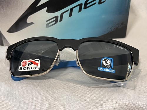 Neue Arnette Sonnenbrille Dean schwarz blau polarisiert ACES Extraarme 4205-2268/81 - Bild 2 von 6