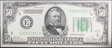 1928 CU63 Federal Reserve Richmond Note 50$ Note, PMG, SN E00393921A