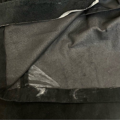 VINTAGE NORDSTROM BRASS PLUM LONG SLEEVE MIDI LENGTH BLACK SUEDE SHEATH DRESS M - Picture 12 of 12