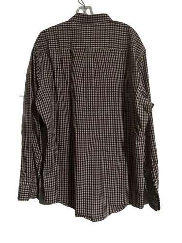 Arrow Men's Dress Shirt Button Up Red Plaid Long Sleeve Size L - Picture 4 of 8