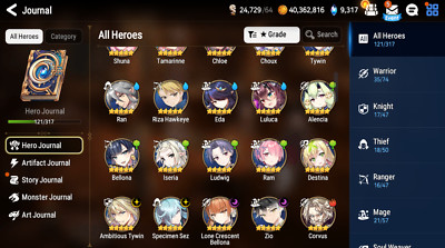 [GLOBAL]Epic 7 Starter 4ML Lone Crescent Bellona Zio Ambitious Specimen +Name