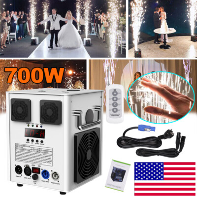 700W Firework Spark Machine Out/Indoor Wedding Party Stage DJ Show DMX w/Remote