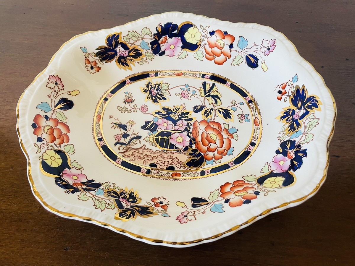【美品】Mason's メイソンズ Mandalay マンダレイ オーバル大皿 Mason's Mandarin Mandalay Blue Large and Antique Oval