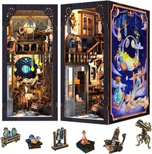 Book Nook Kit 3D Wooden Puzzles for Adults Nebula Common Room
