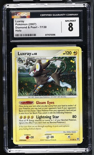 Luxray graded CGC 8 for sale on eBay