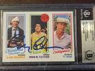 CHEVY CHASE 1980/81 TOPPS VARIATION SIGNED AUTOGRAPH CARD BGS AUTHENTIC AUTO