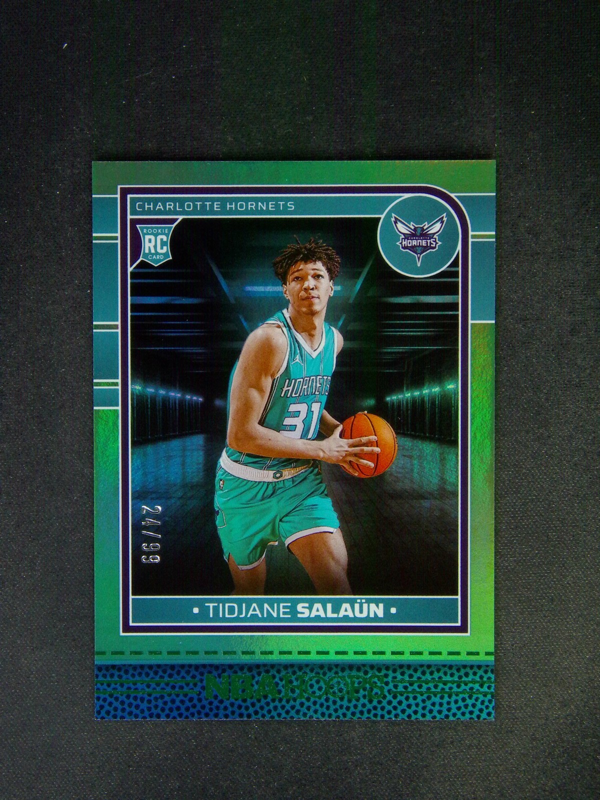 2024-25 Panini Hoops Tidjane Salaun #236 RC Rookie Green /99