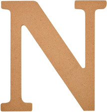 Unfinished Wood Letter, 8" Wooden Surface Perfect for DIY Arts and Crafts Projec