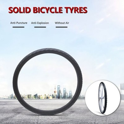 26*1.95'' Anti Stab Riding MTB Road Bike Solid Tyre PU Airless Cycling Tyre 1PC