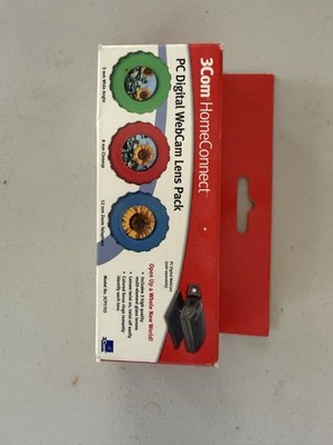 3Com HomeConnect PC Digital WebCam Lens Pack Multicolor Wide Angle Closeup Zoom