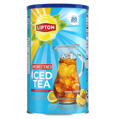 Lipton Unsweetened Black Tea Iced Tea Mix, 28 Quarts