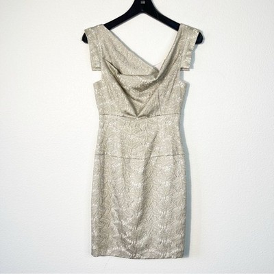 NWT Black Halo Jackie O Chantilly Lace Mini Dress Classic Quiet Luxury Size  2 | eBay