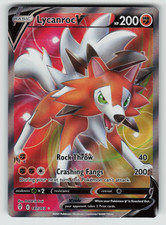 Lycanroc V Pokemon Evolving Skies 187/203 Full Art Ultra Rare NM