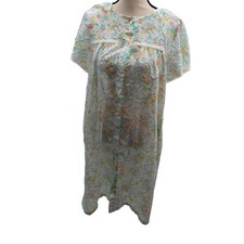 Vintage JCPenney Misses Robe medium Semi Sheer Nightgown