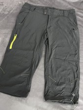Columbia Omni-Shield Advanced Repellency Gray Cropped Hiking Pants, Size 10