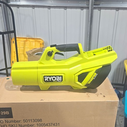 Ryobi 40V HP Whisper Handheld Leaf Blower, Battery Power, Green/Black