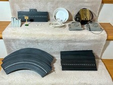 Vintage 1960's Aurora Model Motoring Slot Car Lot Tracks Controlers Power Pack 