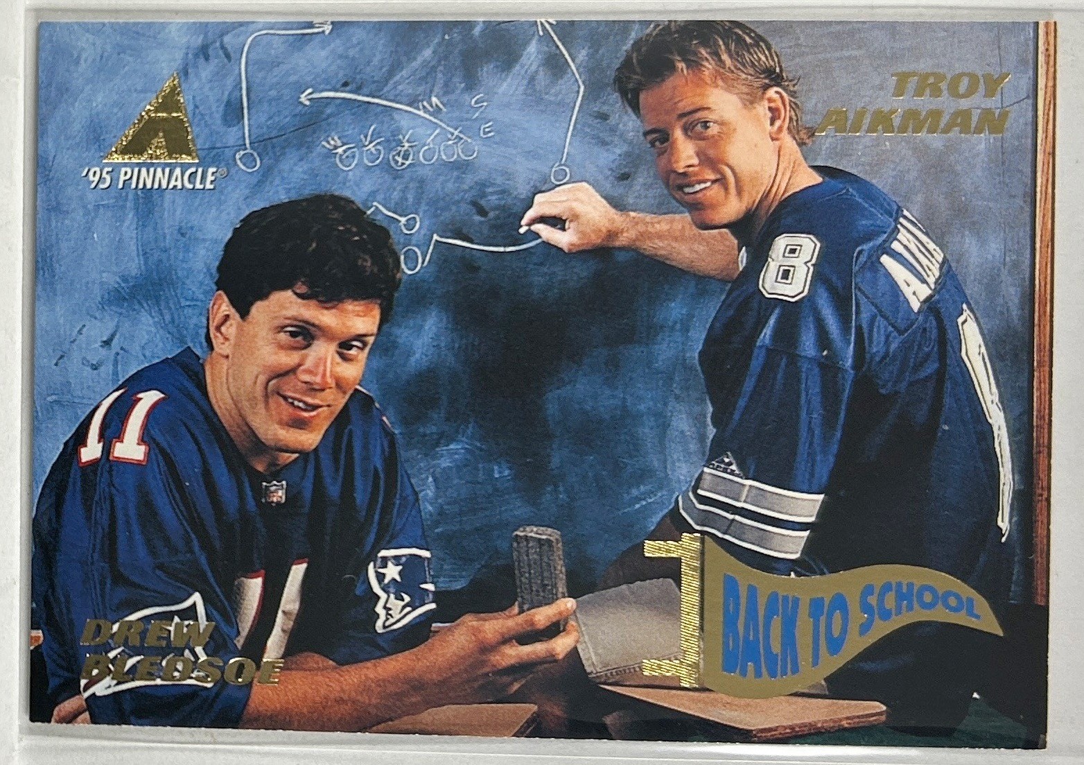 1995 NFL Properties Back to School #NNO Troy Aikman / Drew Bledsoe