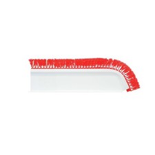 Shelf Divider Angled T-Shape White with Red Parsley- 12" L x 3 1/2 H