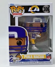 Funko Pop! NFL Football Los Angeles Rams Puka Nacua #306 With Pop Protector