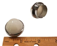 4x Dialight 031-0535-300 - 28.58mm White Lens 031 Series Pilot Light Indicators