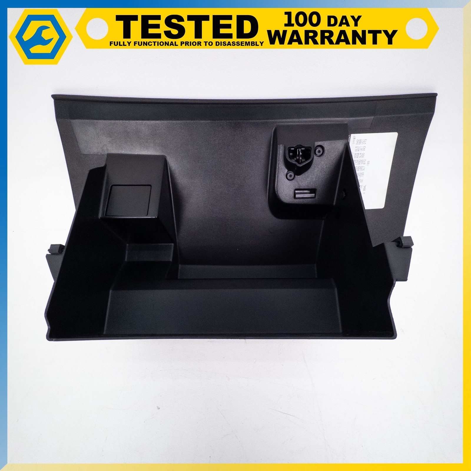 05-13 CHEVROLET CORVETTE C6 DASHBOARD COMPLETE GLOVE BOX ASSEMBLY BLACK OEM