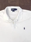 Ralph Lauren Mens Classic Fit Size XL White Short Sleeve Polo Shirt Navy Pony