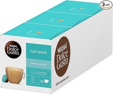 NESCAFÉ DOLCE GUSTO Flat White Coffee Pods - total of 48 Creamy Coffee Flavoure 0.30 per lighter
