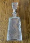 Vintage Clear Glass Whiskey Decanter With Glass & Cork Stopper From The 60’s VG — photo 1