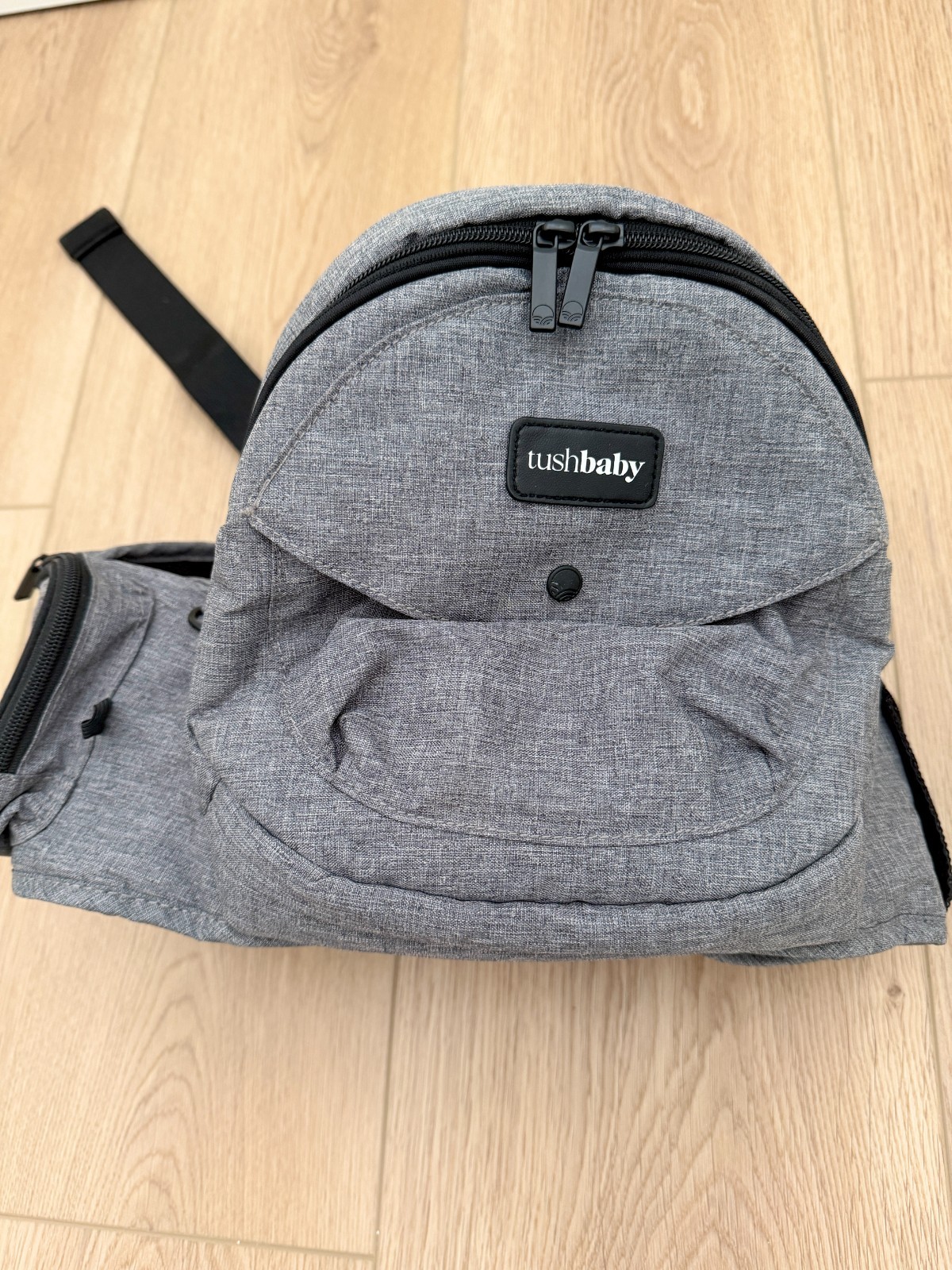 Tush Baby Hip Seat Carrier Grey TushBaby Used Twice EUC Todd